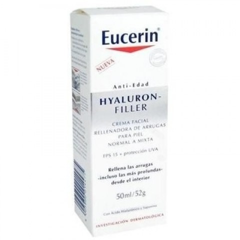 EUCERIN HYALURON FILLER CREMA DIA ANTIARRUGAS PIELES NORMALES 50ML