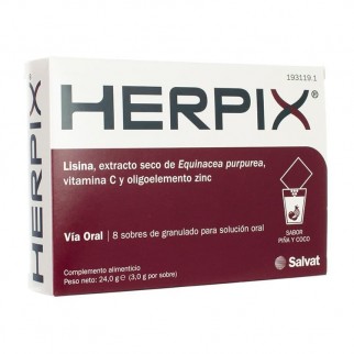 HERPIX 8 SOBRES PIÑA Y COCO COMPLEMENTO ALIMENTICIO