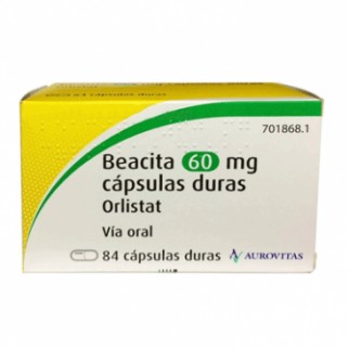 BEACITA ORLISTAT AUROVITAS 60MG  84CAP DURAS