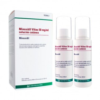 MINOXIDIL VIÑAS 50MG/ML SOLUCION CUTANEA 240ML