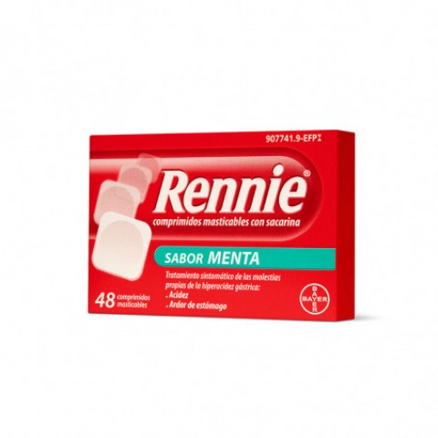 RENNIE DIGESTIU 48 COMP MASTICABLES SENSE SUCRE