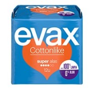 EVAX COTTONLIKE ALAS SUPER PLUS 12 UNIDADES