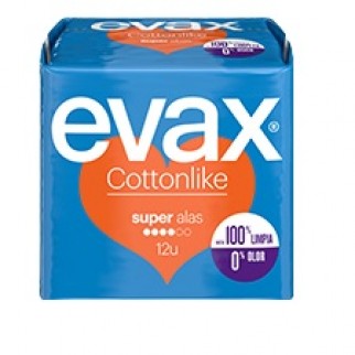 EVAX COTTONLIKE ALAS SUPER PLUS 12 UNIDADES