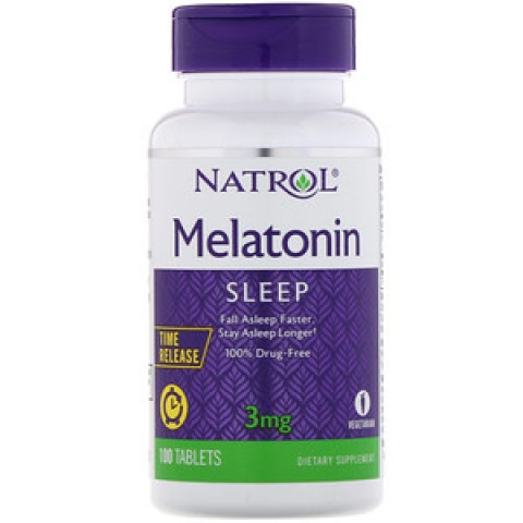 NATROL MELATONINA 3MG TIME RELEASE 100 TABLETAS