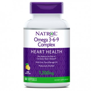 NATROL OMEGA 3-6-9 COMPLEX 1200MG 90 CAPSULAS BLANDAS