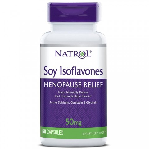 NATROL SOY ISOFLAVONES 50MG 60 CAPSULAS